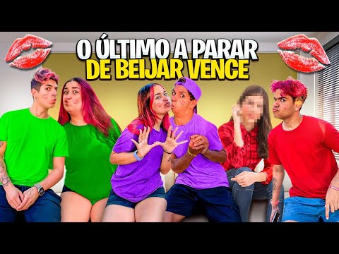 O ÚLTIMO A PARAR DE BEIJAR VENCE *Deu confusão!