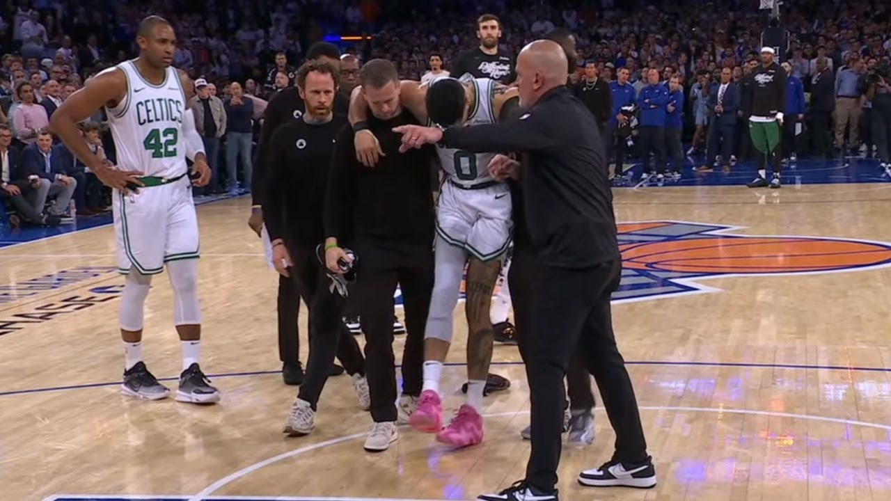 Jayson Tatum Grabs Achilles and Limps Off After Serious Injury - Doctor Explains