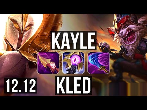 KAYLE vs KLED (TOP) | 11/1/6, Legendary, 700+ games | EUW Master | 12.12