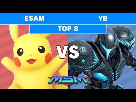 MSM 185 PG | Esam (Pikachu) vs YB (Dark Samus) Top 8 - Smash Ultimate