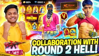 Free Fire Collaboration With @Round2hell Gifting 20,000 Diamonds To My Wasim video