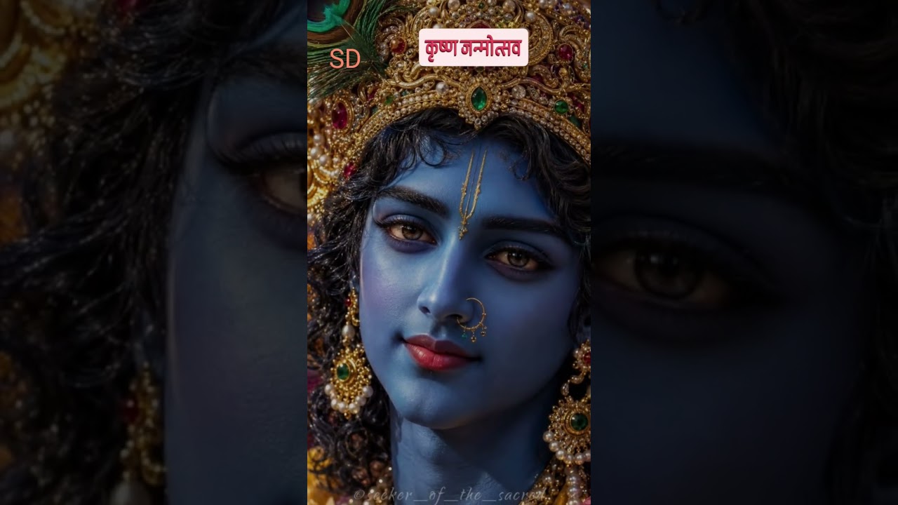 जब धरती पर आए श्री कृष्णा🙏✨#jaishreekrishna #janmastmi#shortfeed#viralshorts # भक्तिshort