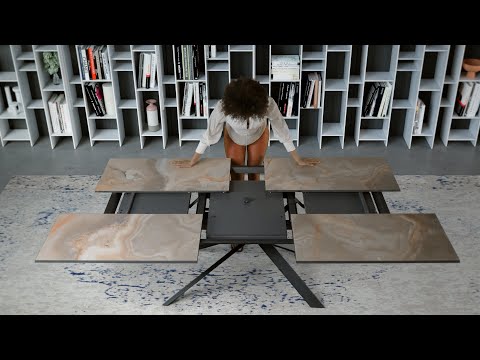 4x4 Extendable table - Space saving design furniture by Ozzio Italia