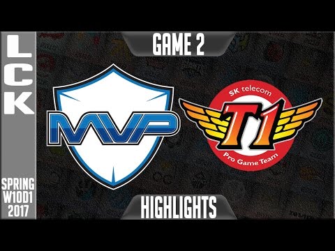 MVP vs SKT Highlights Game 2 - LCK W10D4 Spring 2017 MVP vs SKT G2