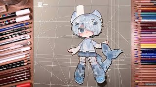 HOW TO MAKE PAPER DOLL GACHA CLUB | DIY | Draw so easy Anime