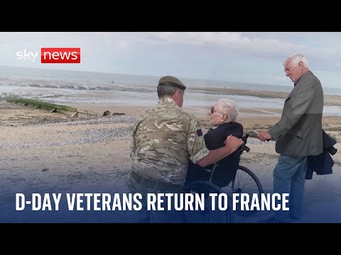 D-Day veterans emotional as they return to Normandy for 80th commemorations