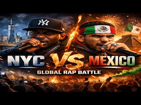 NYC vs Mexico Rap Battle 🇺🇸🇲🇽 | International Bars, Street Energy, No Mercy