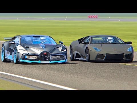 Bugatti Divo vs Lamborghini Reventon - Top Gear Track