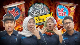 Adu Ketahanan Lidah Makan Pop Mie Pedes Dower dan Pedes Gledeek