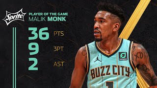 [高光] Malik Monk 36 pts 9 threes 5 rebs