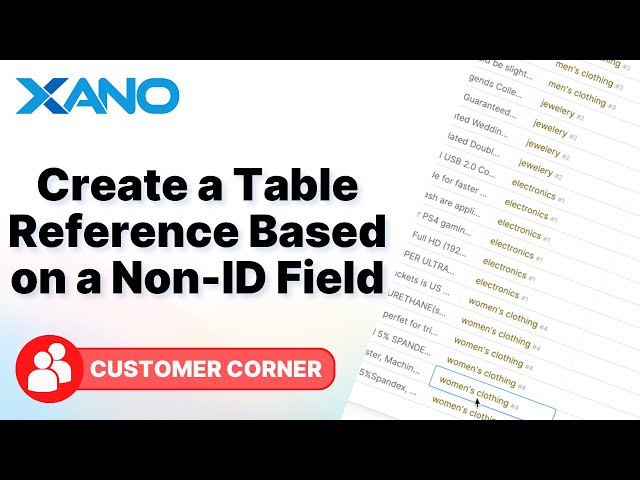Create a Table Reference Based on a Different Field