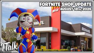 Fortnite Shop MCDONALDS ITEM SHOP RESET! [August 18th, 2026] (Fortnite Chapter 7)