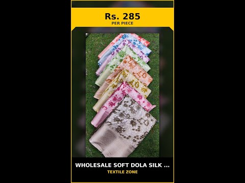 Wholesale Soft Dola Silk Saree – product video thumbnail