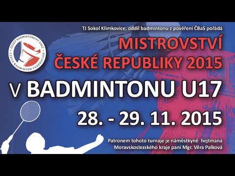 MČR 2015 v BADMINTONU U17 - kurt č.3