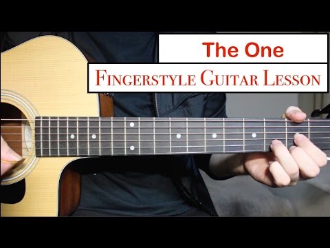 The Chainsmokers - The One | Fingerstyle Guitar Lesson (Tutorial) How to play fingerstyle