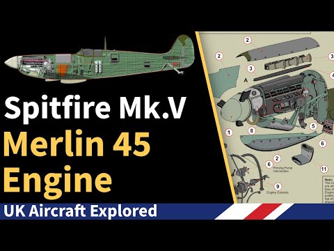 Spitfire Mk V - Merlin 45 Engine