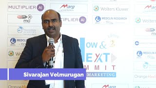 Mr. Sivarajan Velmurugan sharing his experiences at the Now & Next Summit on Pharma Marketing