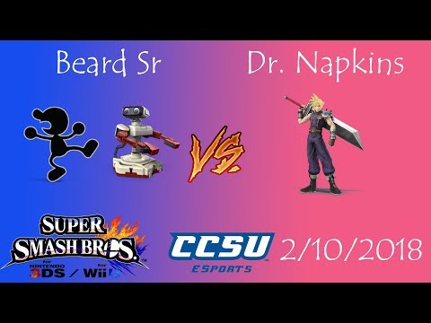 Riptide 5 Smash 4 (Grand Finals) - Beard Sr (Mr. Game & Watch, ROB) vs Dr. Napkins (Cloud)