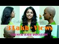 Indian Women Headshave Dry Shave Straight Razor Long Hair Shave Chennai Hair Donation
