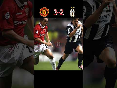 Manchester United 3 - 2 Juventus Champions League 1997/1998 Classic Match #manchesterunited