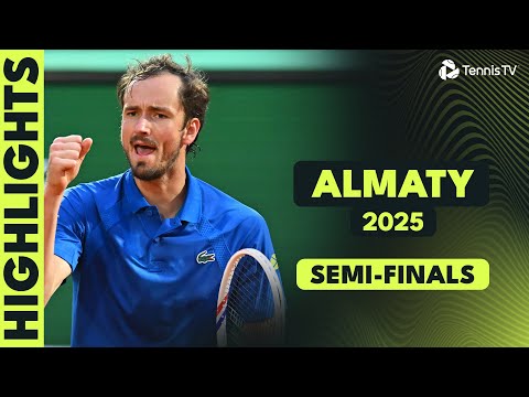 Medvedev Faces Duckworth; Moutet Takes On Michelsen I Almaty 2025 Semi-Final Highlights