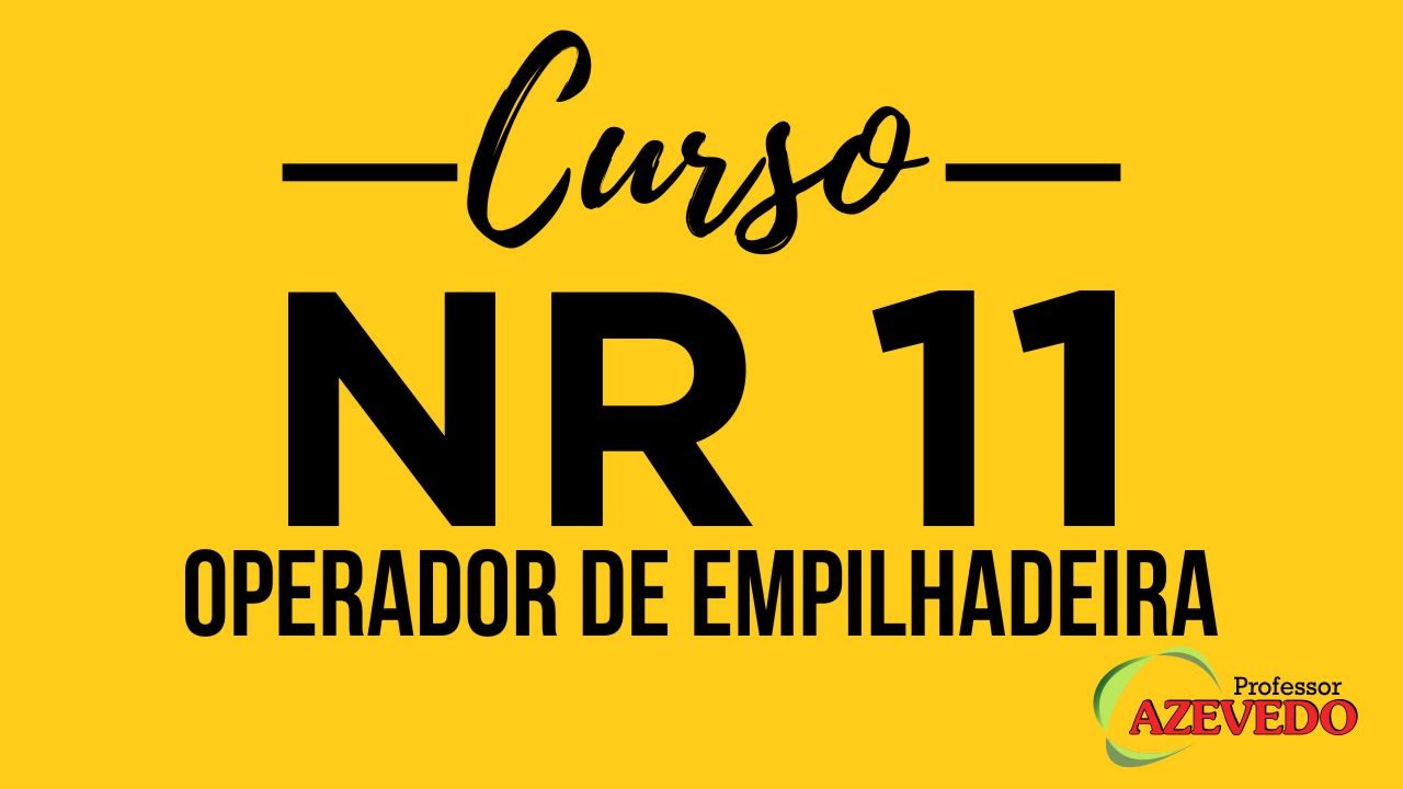 Curso de Operador de Empilhadeira l  NR  11  RECICLAGEM OPERADOR EMPILHADEIRA l Curso NR 11