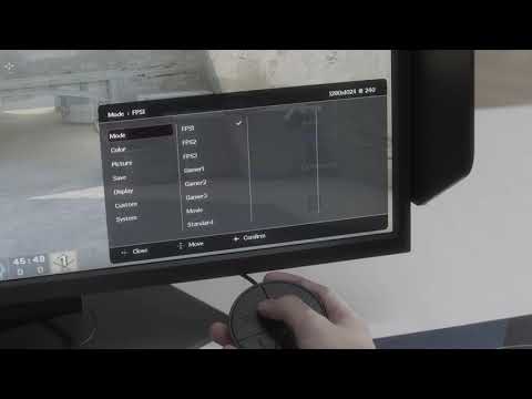 BenQ ZOWIE XL-K Monitor - 快速功能表設定