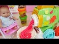 Baby Doll And Play Doh Spaghetti Noodle Cooking Toys Play