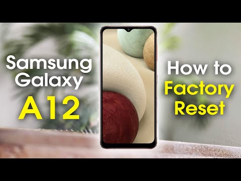Samsung Galaxy A12 How to Reset Back to Factory Settings | Erase Data
