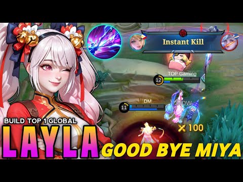 LAYLA ONE SHOT BUILD AND EMBLEM IS FINALLY HERE!! ( CRITICAL HACK ) - Mobile Legends