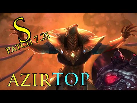 Azir TOP [S Hra] VS Sion CZ/SK (7.21 Patch)
