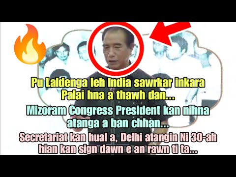 CM Pu Lalduhoma'n Remna Ni lawmna ah Pu Laldenga hming a lam ri mawlh mawlh mai..!!