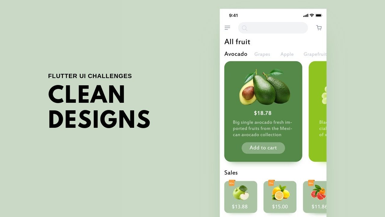FlutterUI - Clean Designs - Fruits