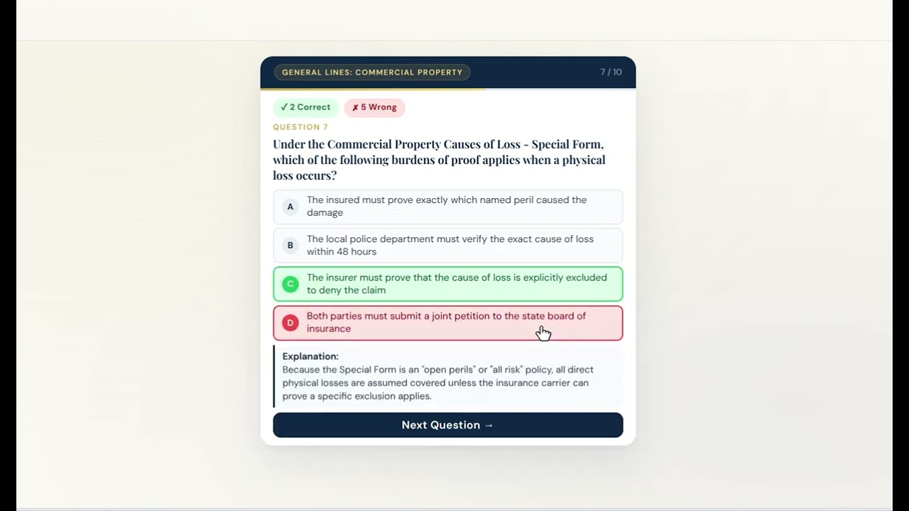 220 Exam Cram — Florida 2-20 Insurance Exam Practice Test | See How It Works