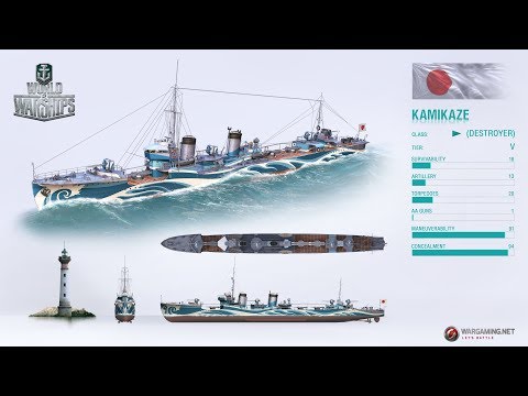 World of Warships Japanese Destroyer kamikaze the Japanese Santa 150k damage