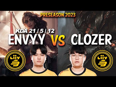 LSB Envyy vs LSB Clozer - SAMIRA ADC vs YASUO - KR Ranked