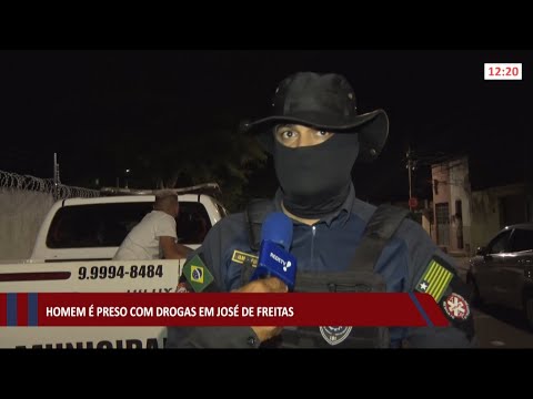 Homem é preso com drogas na cidade de José de Freitas 21 06 2021