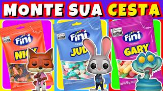🍧🐰🦊 Monte sua CESTA de DOCES Zootopia 🐰🍭🦊 Escolha os Doces e Monte sua Cesta! 🔊 #dinoquiztopia