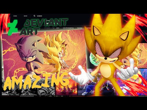 Fleetway Sonic Visits DEVIANTART!