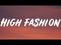 Roddy Ricch High Fashion Lyrics Feat Mustard