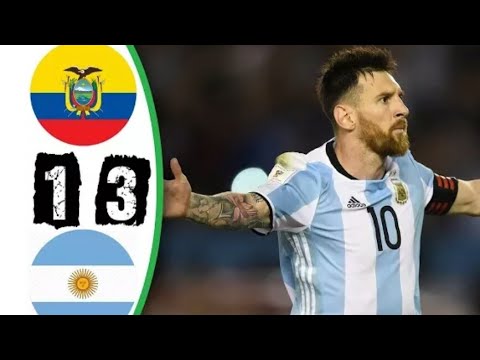 ARGENTINA VS ECUADOR 3-1 FULL GOALS AND HIGHLIGHTS ▶ WC QUALIFICATIONS 11/10/17