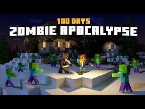 Surviving 100 Days of Zombie Apocalypse Minecraft PE - EPIC! 🧟‍♂️🎮