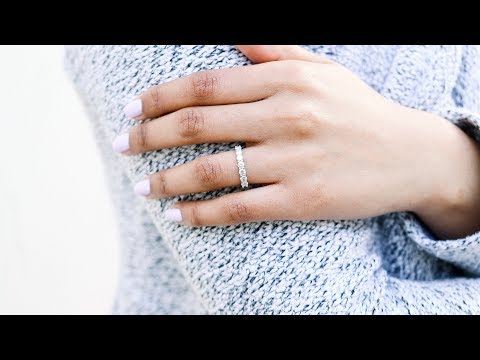 Seven Stone Wedding Band Featuring 3.5mm Lab Diamonds | Ada Diamonds