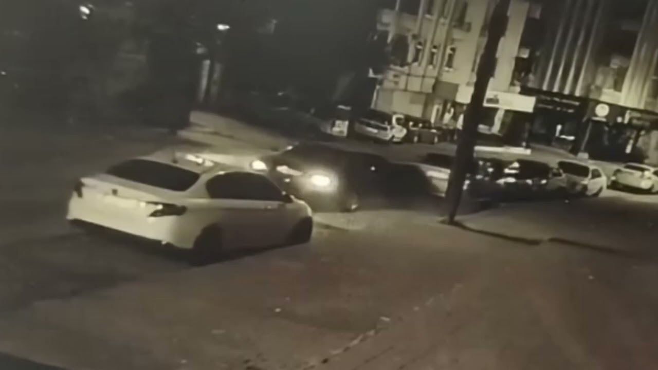Bafra'da alkollü sürücünün çarpıp kaçtığı anlar kamerada