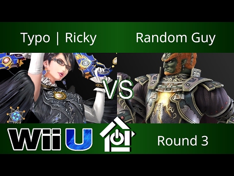 Typo House WR 3/21/17 - Typo | Ricky (Bayonetta) vs Random Guy (Ganondorf) - Smash 4 Round 3
