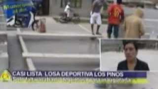 preview picture of video 'Construcción losa deportiva en Los Pinos - SAN JACINTO'