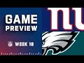 New York Giants vs. Philadelphia Eagles | 2022 Week 18 Game Preview