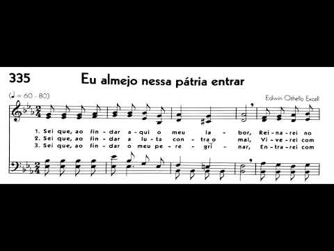 Hinário 5 CCB - Hino 335 - Eu almejo nessa pátria entrar - Strings - Teclado Yamaha PSR S670