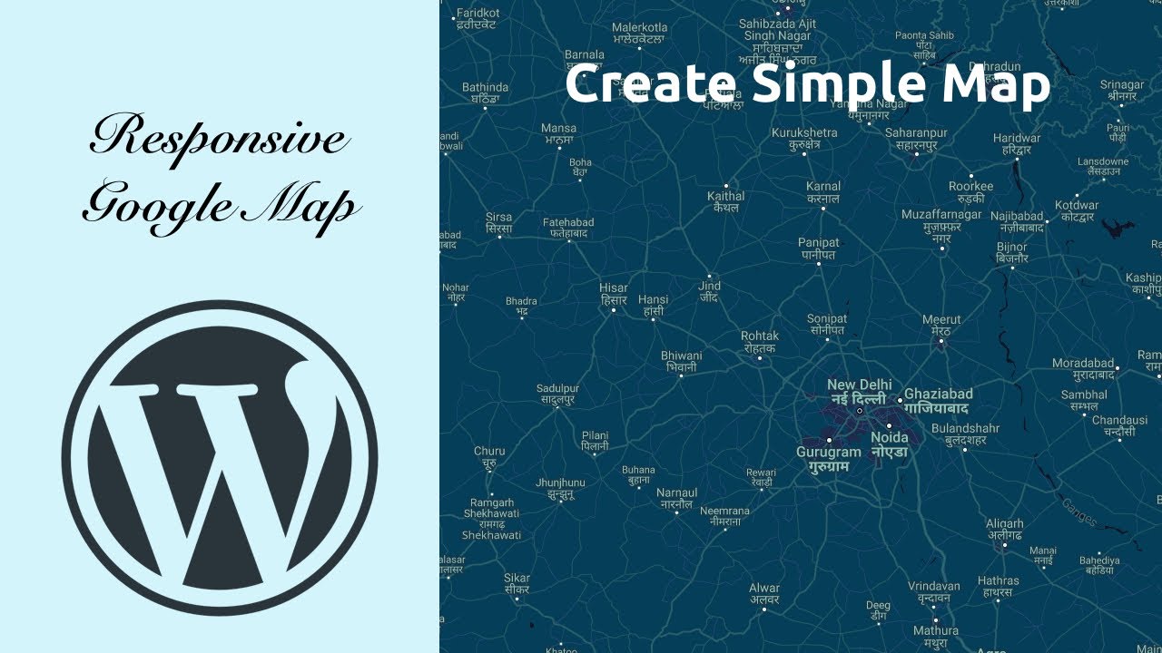WordPress Responsive Google Map - Create Simple Map