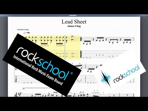 Lead Sheet Rockschool Grade 8 Guitar